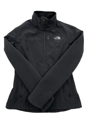 The North Face WindWall Soft Shell Full Zip Jacket Black Women's XS